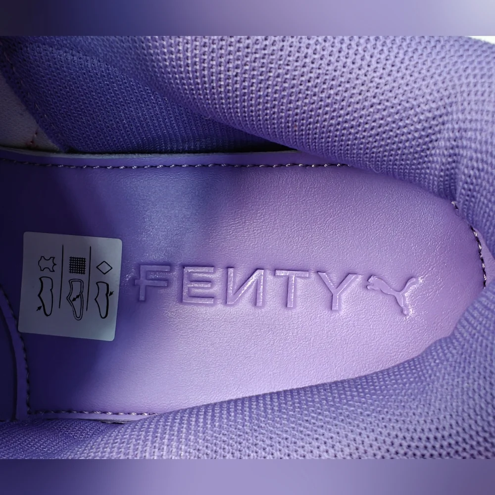 Puma Fenty Creeper Phatty Lavender Red Purple Suede Casual Sneakers Women's 7.5 - Picture 9 of 11